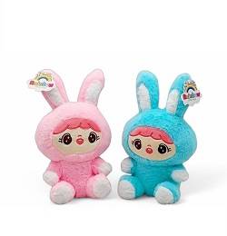 عروسک دختر لباس خرگوشی 25سانتی